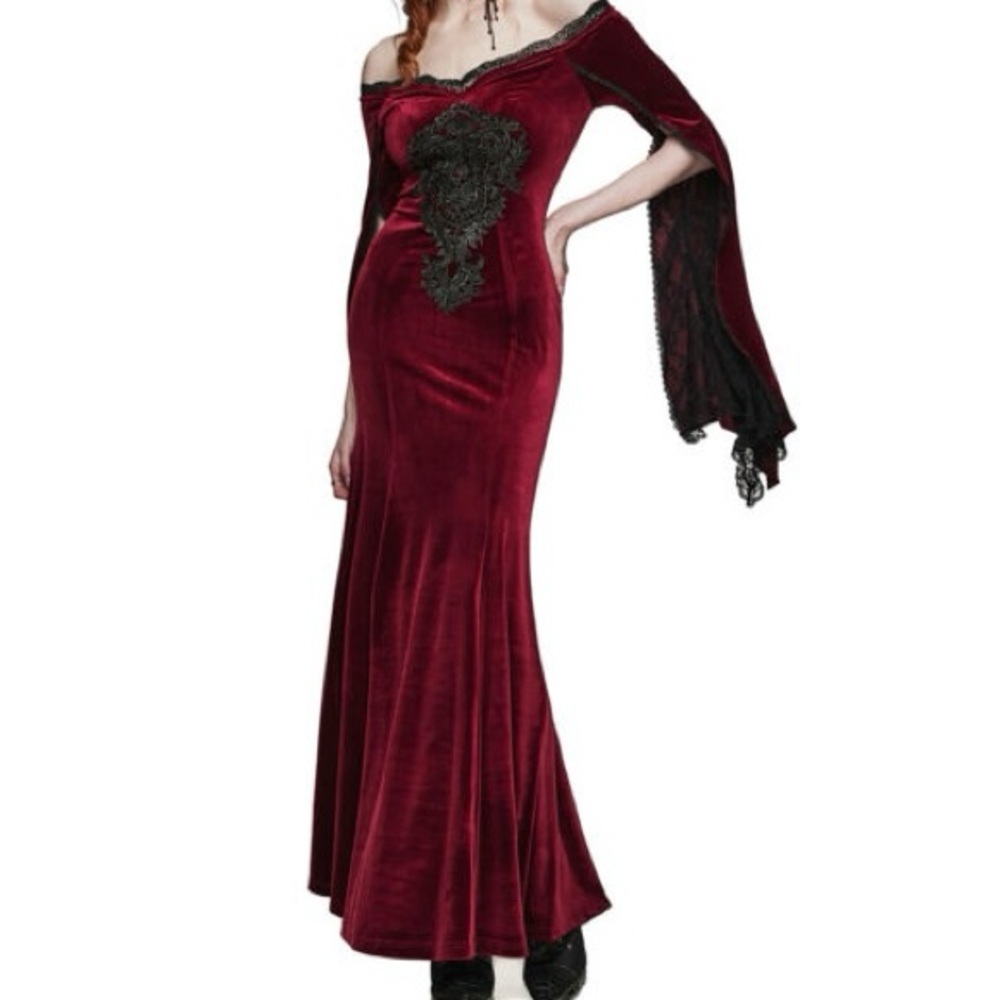 Punk Rave Velvet Dress